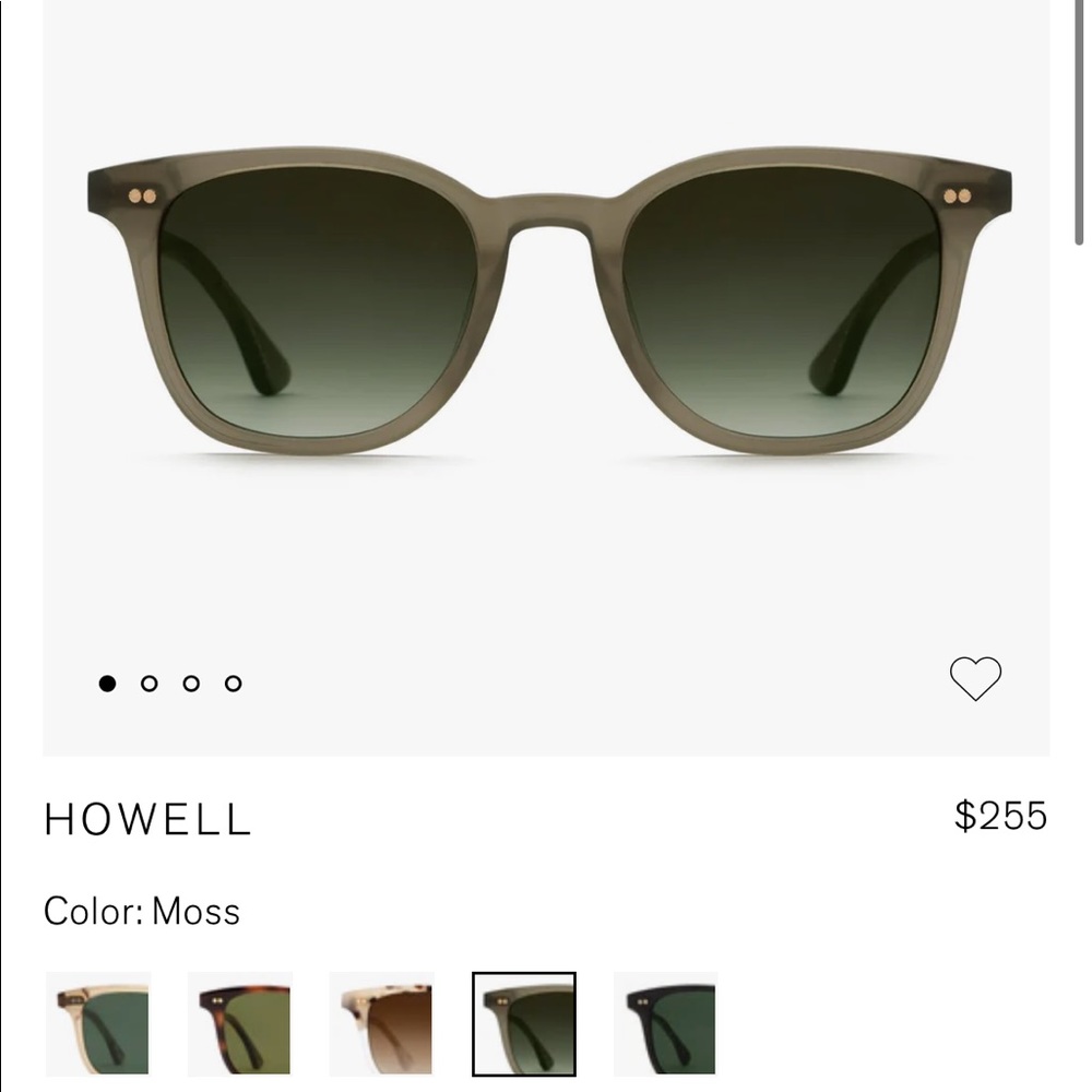 KREWE Howell Sunglasses in Moss